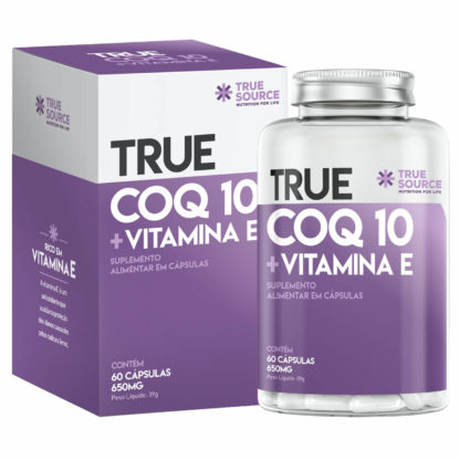 Coenzima Q10 + Vitamina E (60 caps) True Source