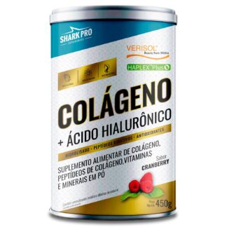Colágeno + Ácido Hialurônico (450g) Shark Pro Cranberry