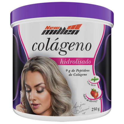 Colágeno Hidrolisado (250g) Morango New Millen