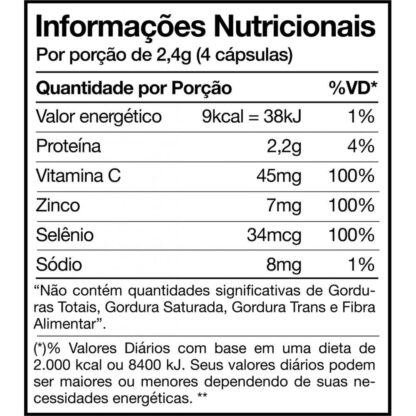 Colágeno Hidrolisado 600mg (150 caps) Nutrends Tabela Nutricional