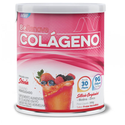 Colágeno Hidrolisado BeRenove (300g) Frutas Vermelhas Nutrends