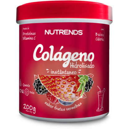 Colágeno Hidrolisado Instantâneo (200g) Frutas Vermelhas Nutrends