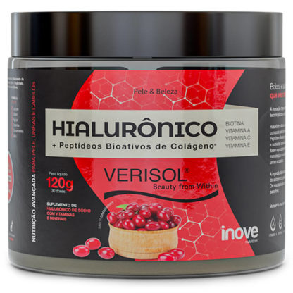 Colágeno Verisol + Ácido Hialurônico (120g) Cranberry Inove Nutrition