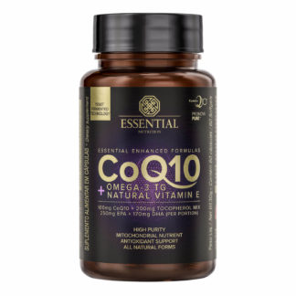 CoQ10 + Ômega 3 TG Natural Vitamin E (60 caps) Essential Nutrition