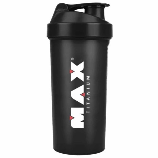 Coqueteleira Shaker Preta (600ml) Max Titanium