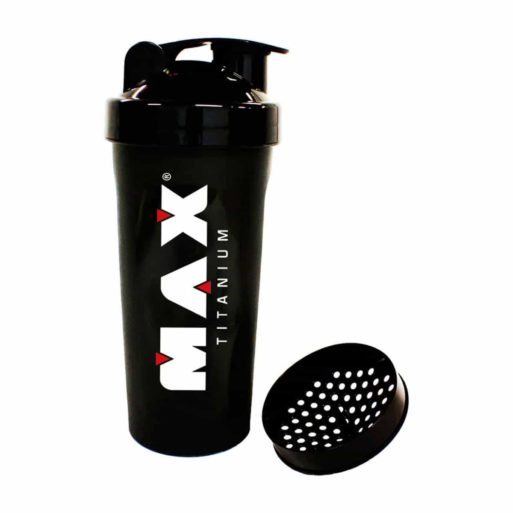 Coqueteleira Shaker Preta Max Titanium