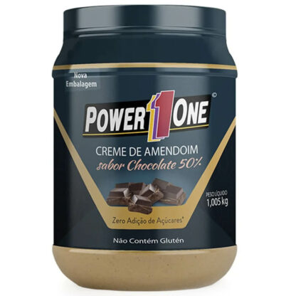 Creme de Amendoim com Pedaços de Chocolate (1kg) Power One