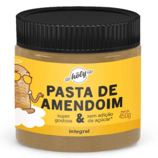 Creme de Amendoim Integral (450g) Holy Nuts +Mu