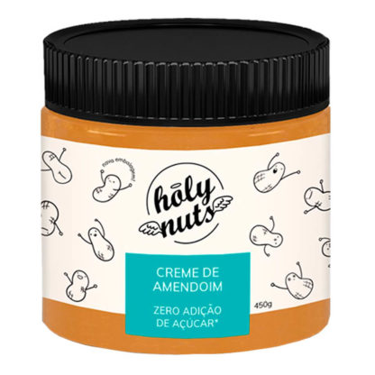 Creme de Amendoim Zero Açúcar (450g) Holy Nuts