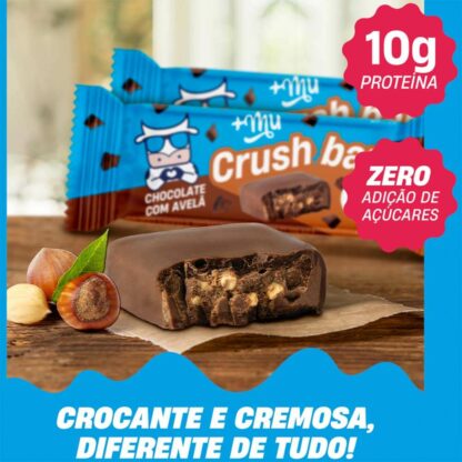 Crush Bar Barra 40g +Mu Chocolate com Avelã Crocante e Cremosa