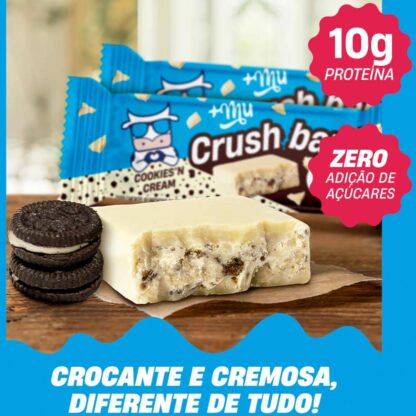Crush Bar Barra 40g +Mu Cookies Cream Tabela Nutricional_Crush Bar Barra 40g +Mu Cookies Cream Crocante e Cremosa