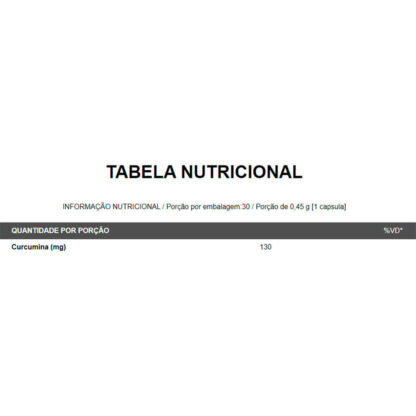 Curcumina (30 caps) Nutrify Tabela
