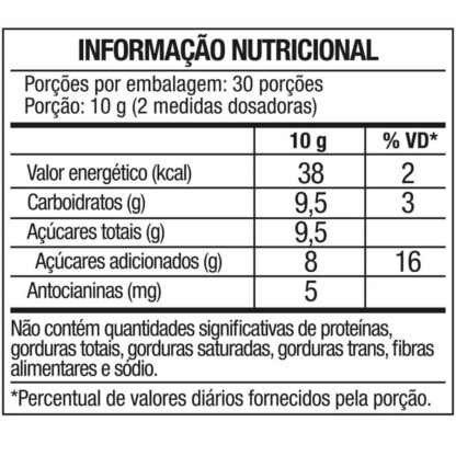 Diabo Verde Thermo Dry 300g FTW Tabela Nutricional