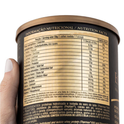 Espresso Whey (462g) Tabela Essential Nutrition
