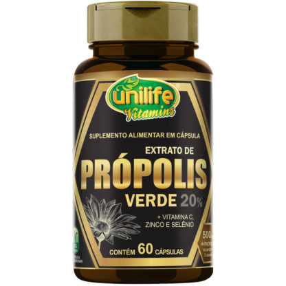 Extrato De Própolis Verde 500mg (60 caps) Unilife Vitamins