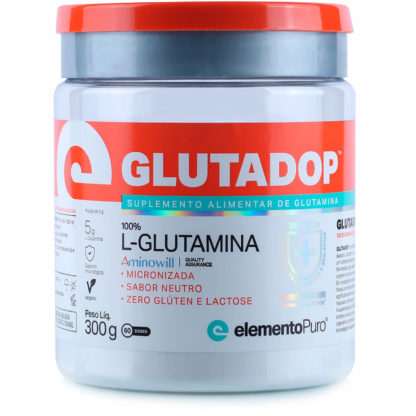 Glutadop Glutamina Micronizada (300g) Elemento Puro