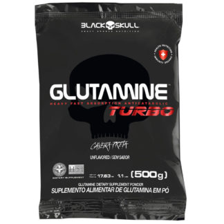 Glutamina Turbo Refil (500g) Black Skull