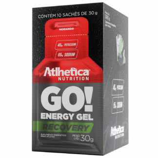 Go Energy Gel Recovery (10 sachês de 30g Morango) Atlhetica Nutrition