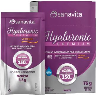 Hyaluronic Premium Verisol 150mg Neutro (20 sachês) Sanavita