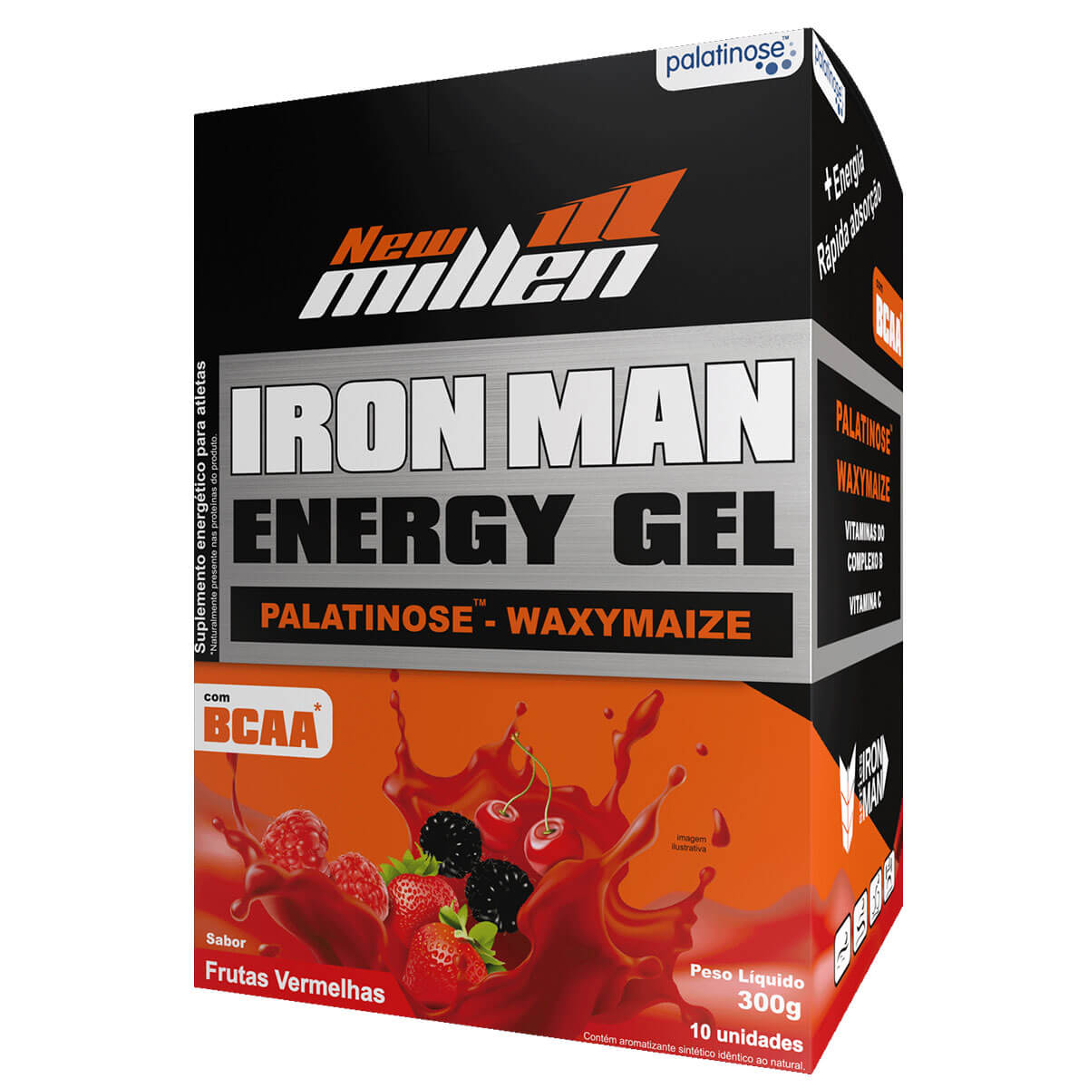 Iron Man Energy Gel (10 sachês de 30g) New Millen - Meu Mundo Fit