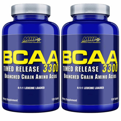 Kit 2 BCAA 3300 Timed Release 4:1:1 (120 tabs) MHP