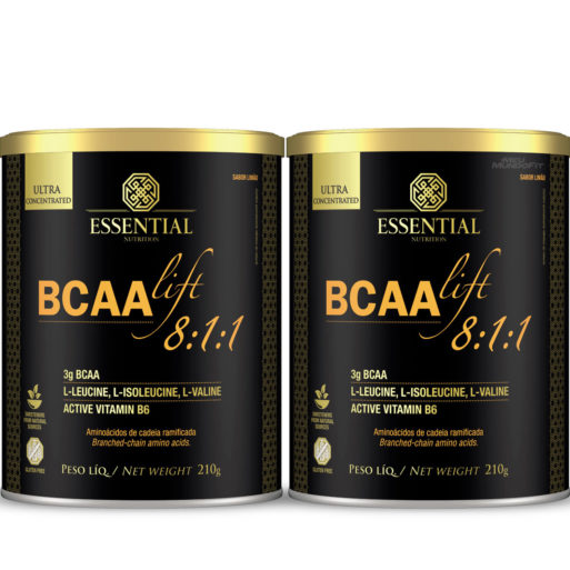 Kit 2 BCAA Lift 8:1:1 (2 potes de 210g) Essential Nutrition