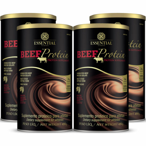 Kit 4 Beef Protein (4 potes de 480g) Essential Nutrition