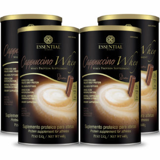 Kit 4 Cappuccino Whey (4 potes de 448g) Essential