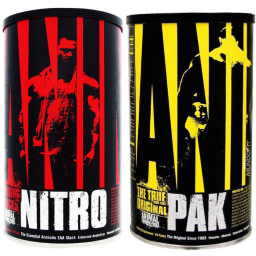 Kit Animal Pak (30 packs) + Animal Nitro (44 packs) Universal