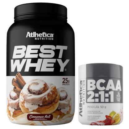Kit Best Whey + BCAA 2:1:1 Atlhetica Nutrition