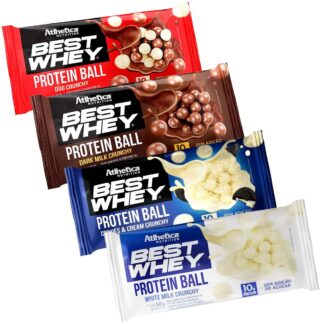 kit best whey protein ball 50g mix de sabores atlhetica nutrition