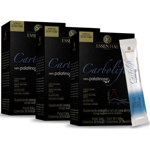 Kit Carbolift Palatinose (3 caixas de 20 sachês) Essential
