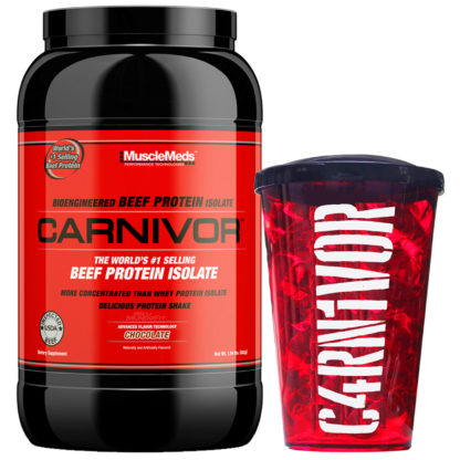 Kit Carnivor Beef Protein (28 Doses) + Copo MuscleMeds