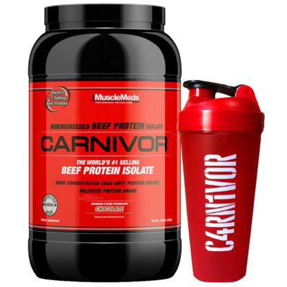 Kit Carnivor Beef Protein (28 Doses) + Coqueteleira MuscleMeds