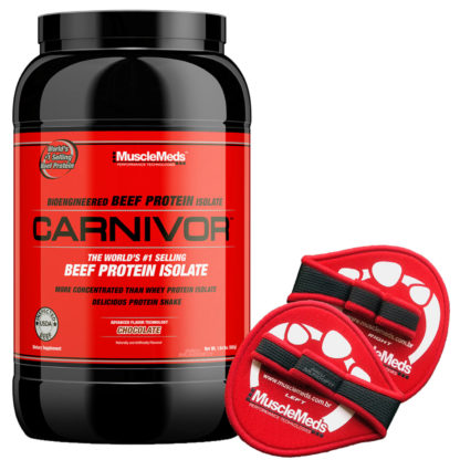 Kit Carnivor Beef Protein (28 Doses) + Luva MuscleMeds
