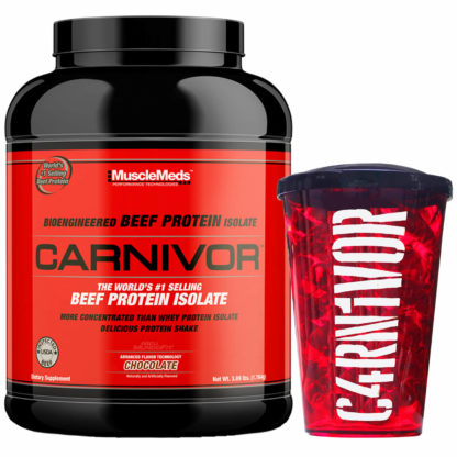 Kit Carnivor Chocolate (56 Doses) + Copo MuscleMeds