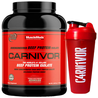 Kit Carnivor Chocolate (56 Doses) + Coqueteleira MuscleMeds