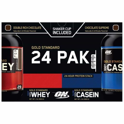 Kit Gold Standard 24 PAK (Whey + Casein + Shaker) Optimum