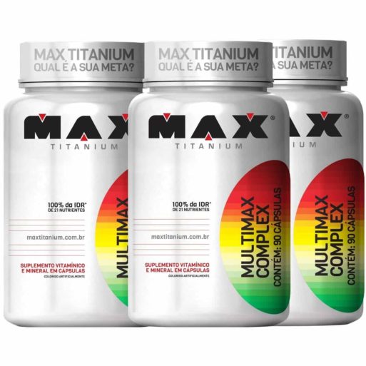Kit Multimax (3 Potes de 90 caps) Max Titanium