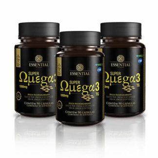 Kit Ômega 3 TG 1g (3 potes de 90 caps) Essential Nutrition