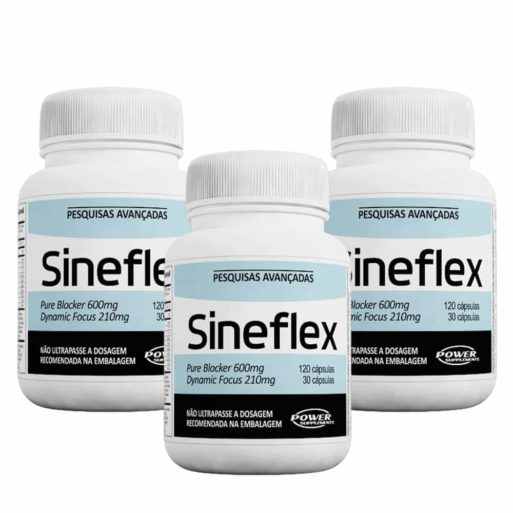 Kit Sineflex (3 Potes de 150 caps) Power Supplements