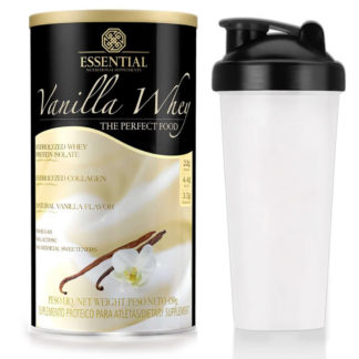 Kit Vanilla Whey (450g) Essential + Coqueteleira Grátis!