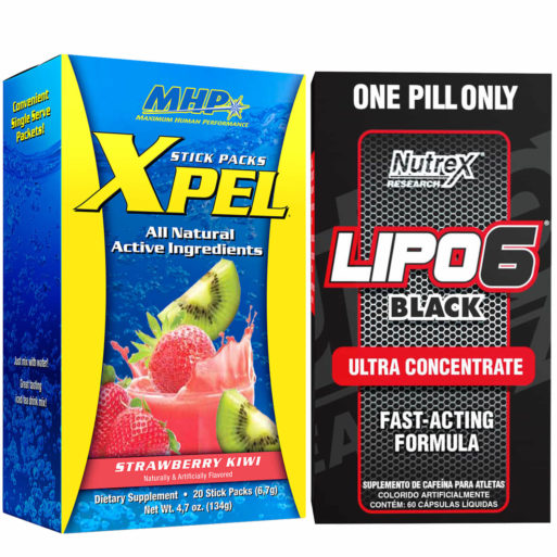 Kit XPel (20 sachês) MHP + Lipo 6 Black Ultra (60 caps) Nutrex