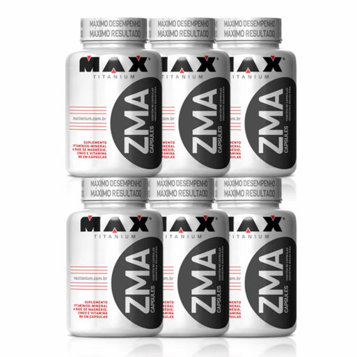 Kit ZMA (6 Potes de 90 caps) Max Titanium
