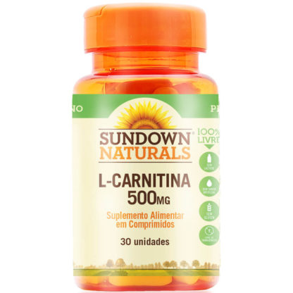 L-Carnitina 500mg (30 tabs) Sundown Clean Nutrition