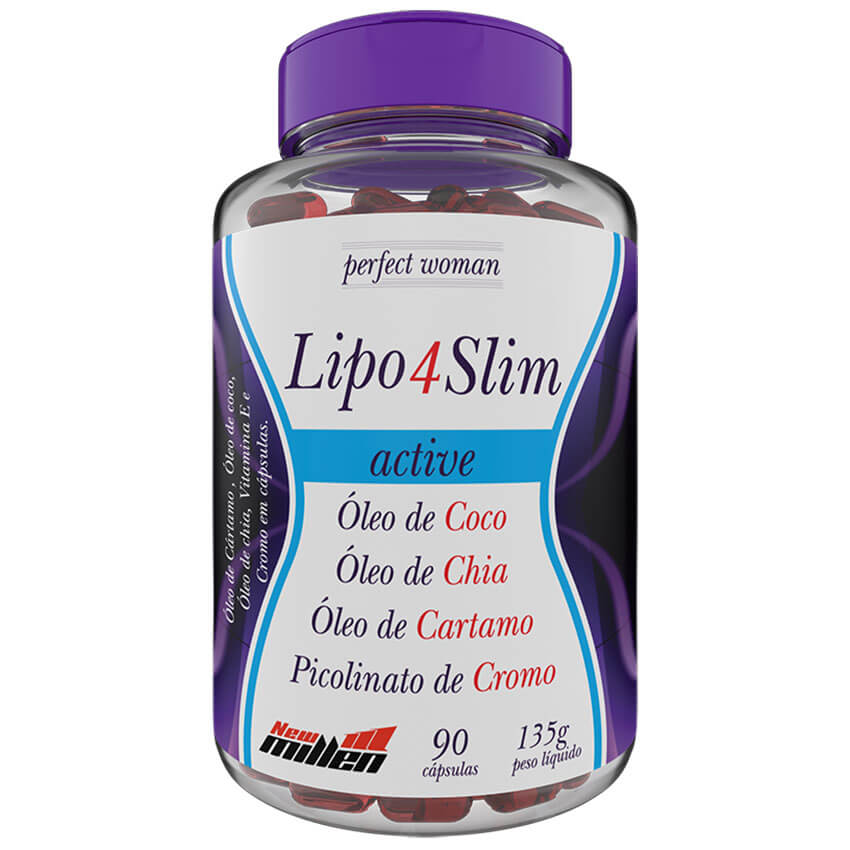 Suplementos Lipo 4 Slim Active 90 Cápsulas New Millen - Vitta Gold