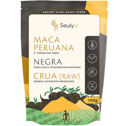 Maca Peruana Negra em Pó (100g) Souly