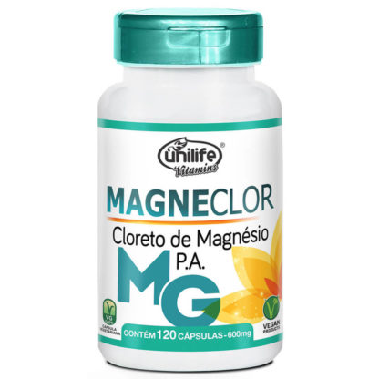 Magneclor Cloreto de Magnésio P. A. (120 caps) Unilife Vitamins