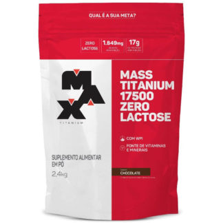 Mass Titanium 17500 Zero Lactose Refil (2,4kg) Chocolate Max Titanium