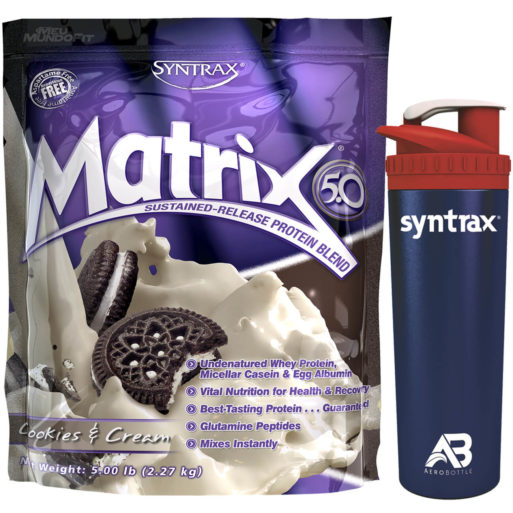 Matrix 5.0 Whey Micellar Casein (2270g) + AeroBottle Syntrax